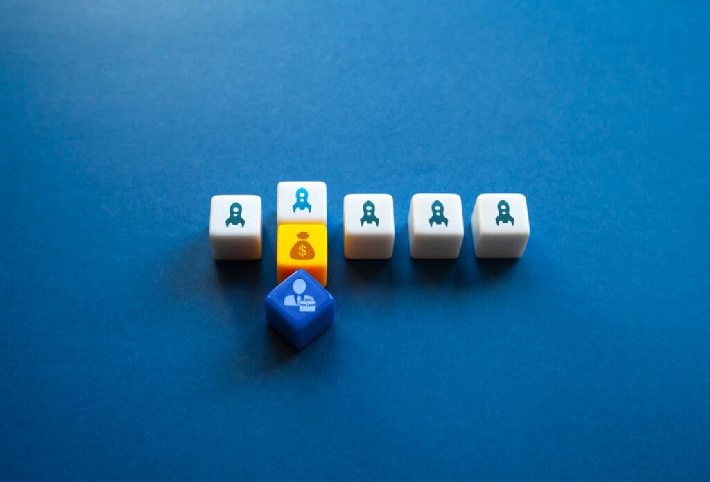 An investor invests in the successful launch of a startup.